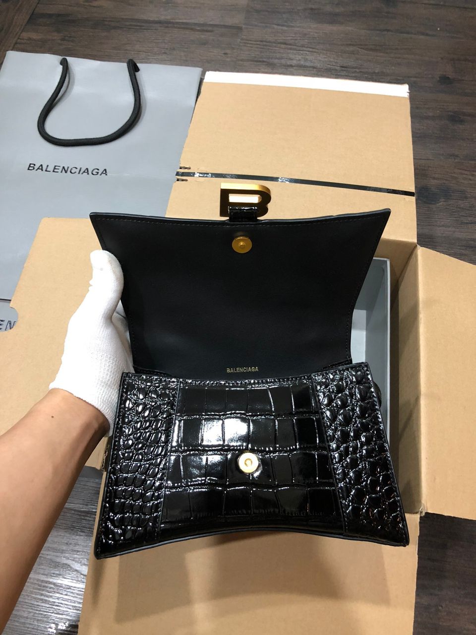Balenciaga Hourglass Handbag XS